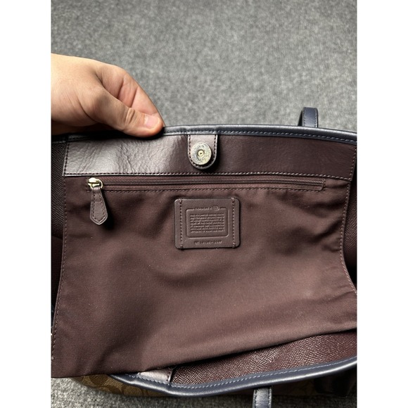 Women's Coach 5697 City Tote Signature Canvas Kaffe Fassett Floral Print - Picture 8 of 13